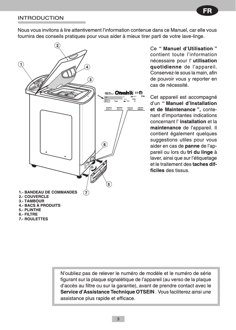 Page 1 of the manual User Manual Otsein LB LTO109A