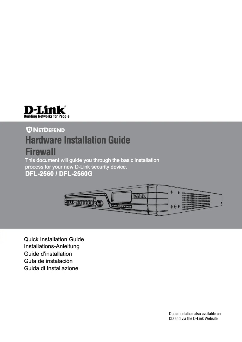Page 1 of the manual User Manual D-Link DFL-2560G