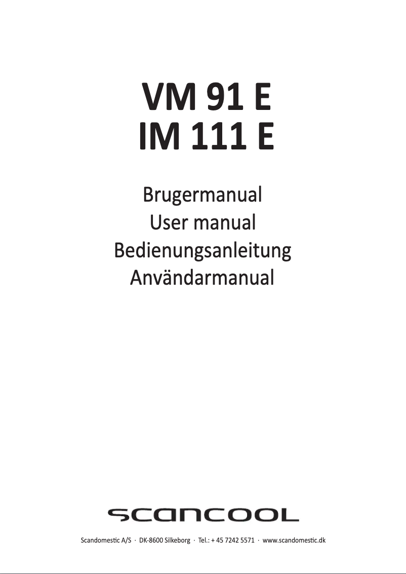 First page image of the manual for IM 111 E
