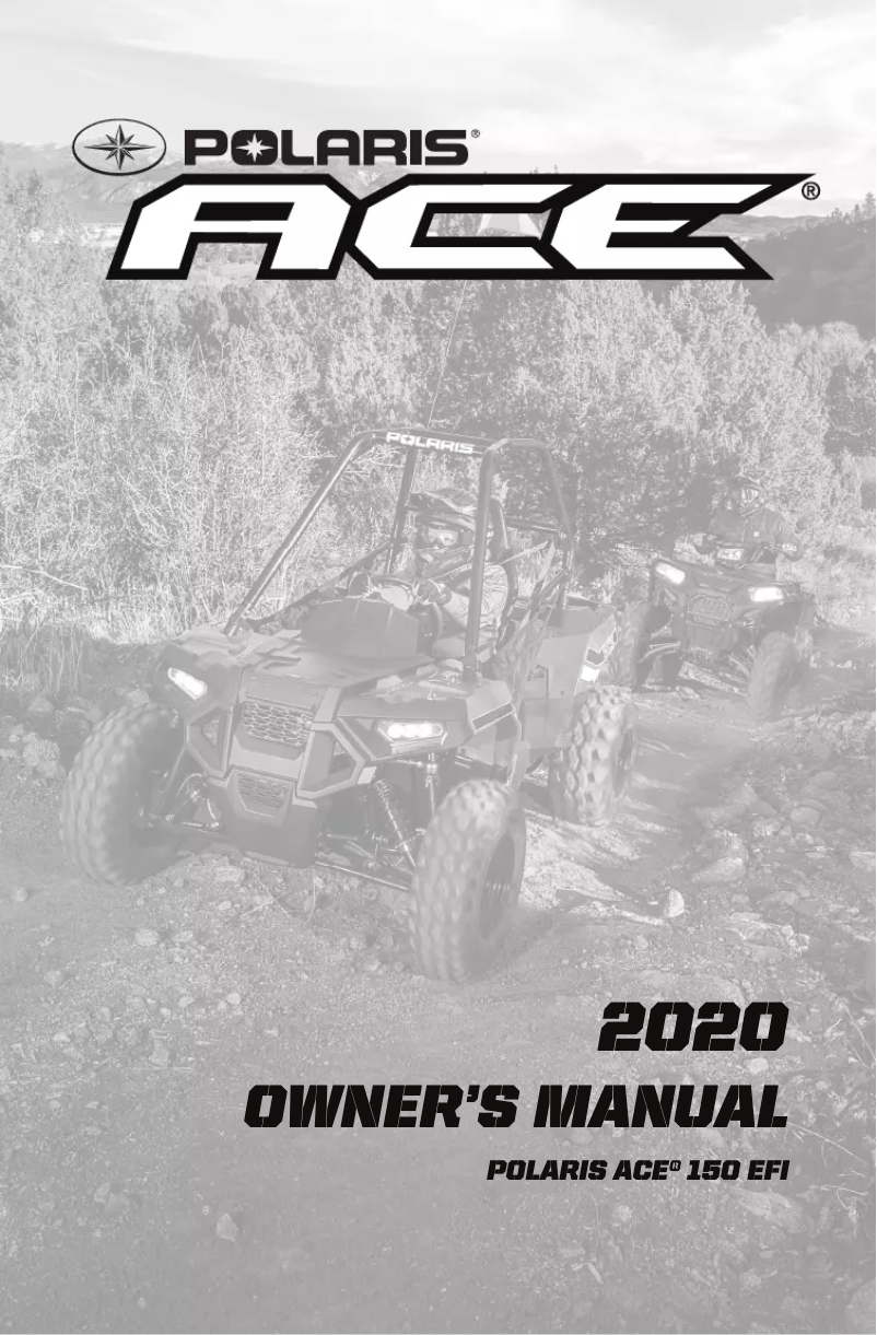 First page image of the manual for ACE 150 EFI (2020)