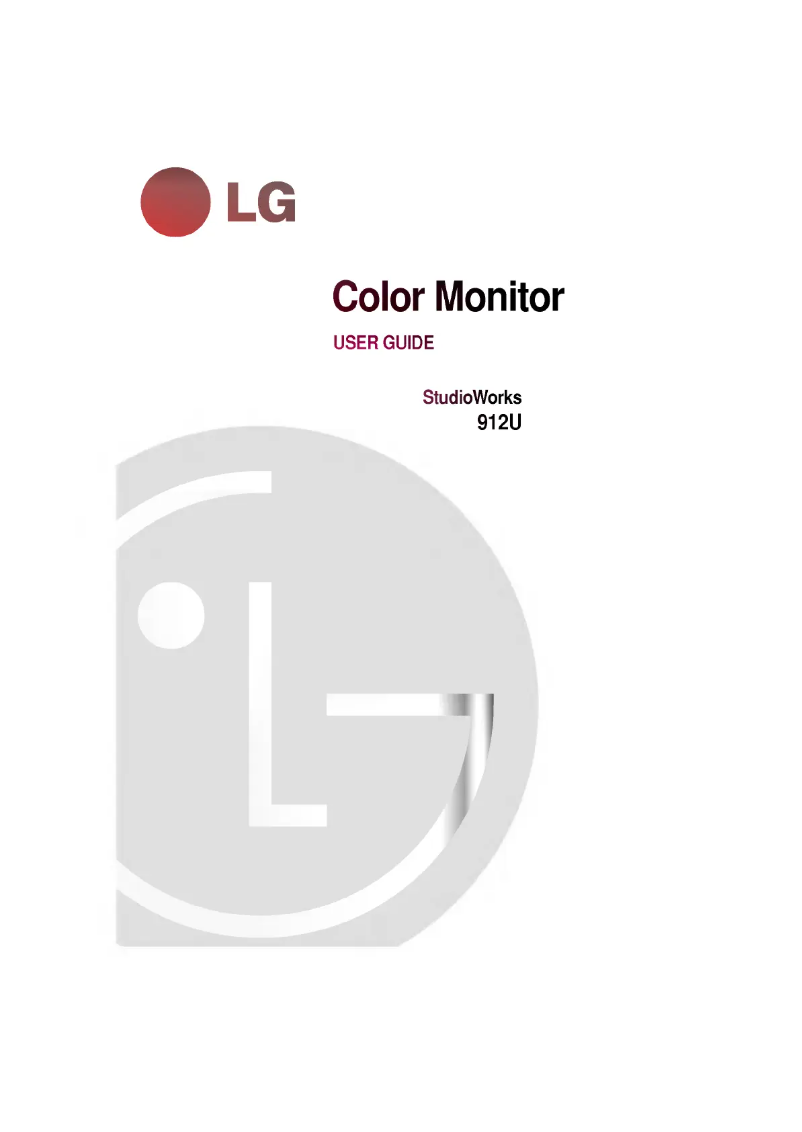 First page image of the manual for SB912