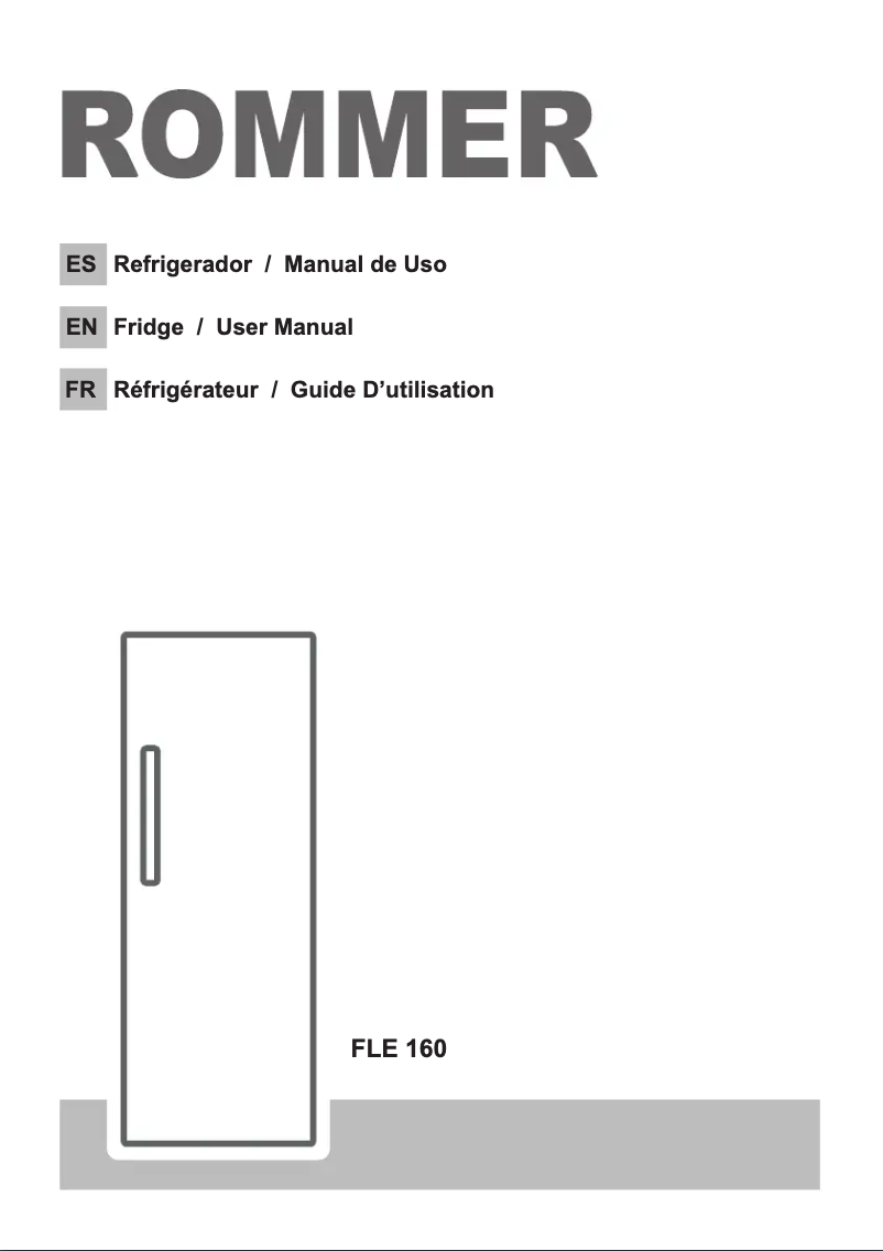 First page image of the manual for FLE 160