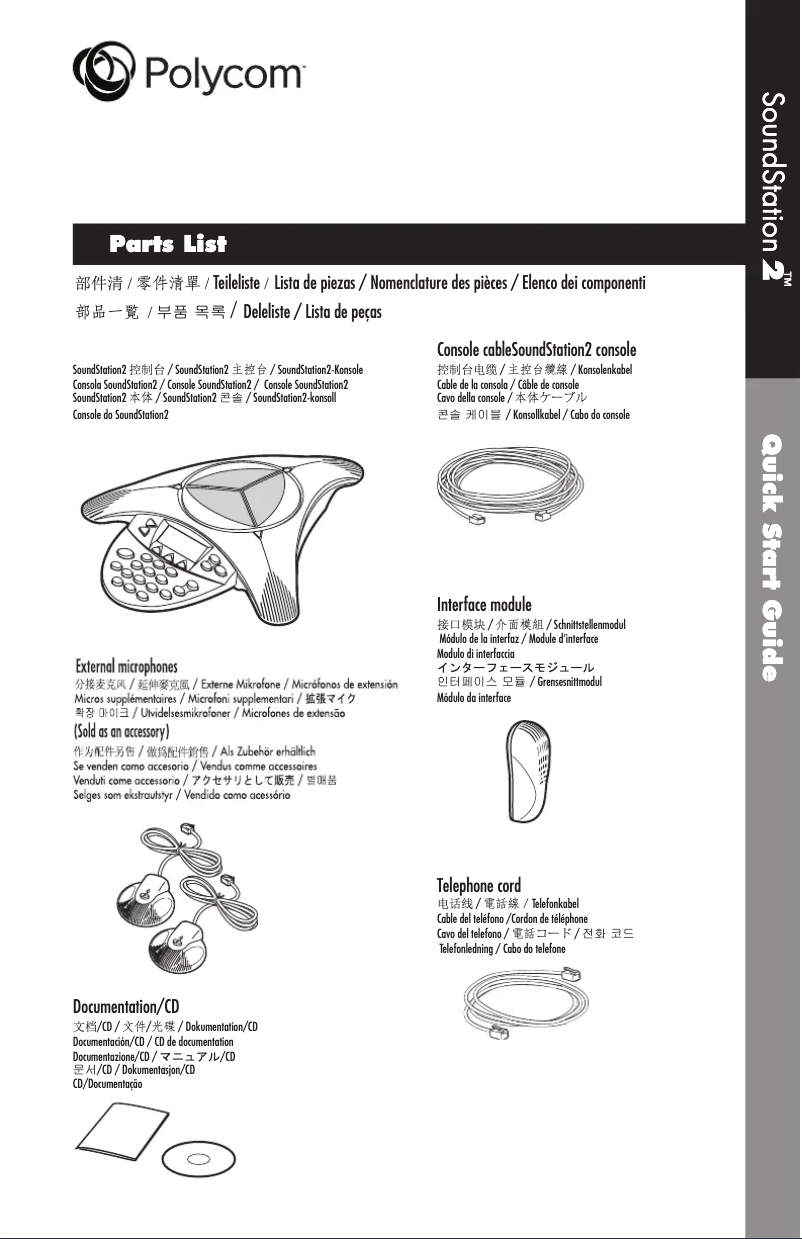 First page image of the manual for SoundStation 2