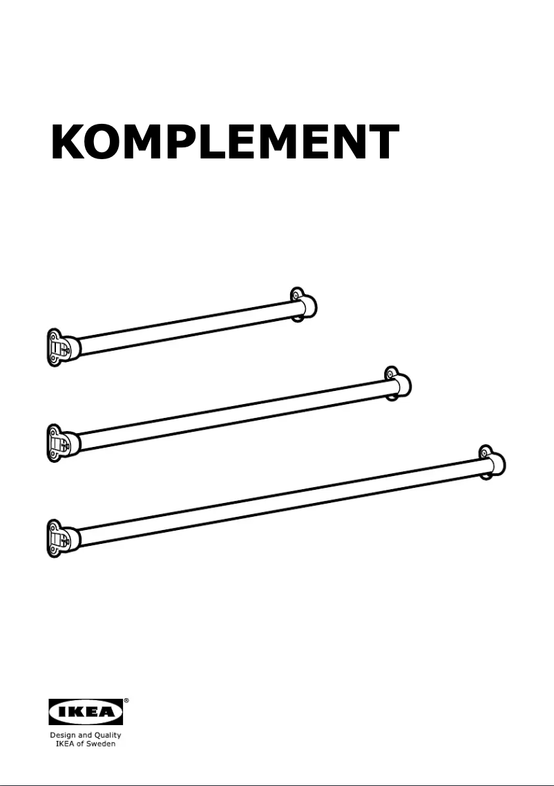 Page 1 of the manual User Manual Ikea KOMPLEMENT 002.569.44