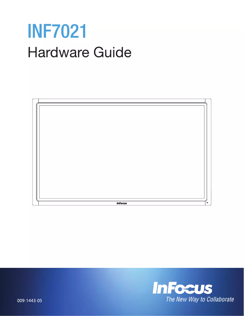 First page image of the manual for Mondopad INF7021