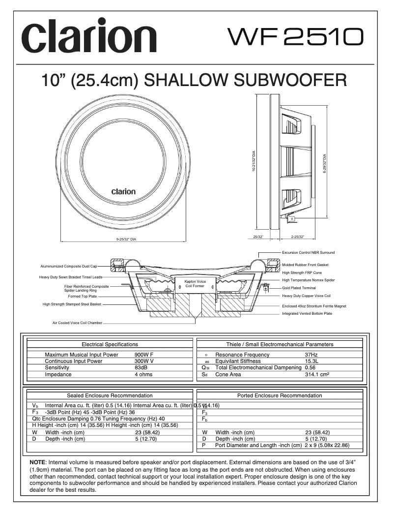 Image de la première page du manuel de l'appareil WF2510