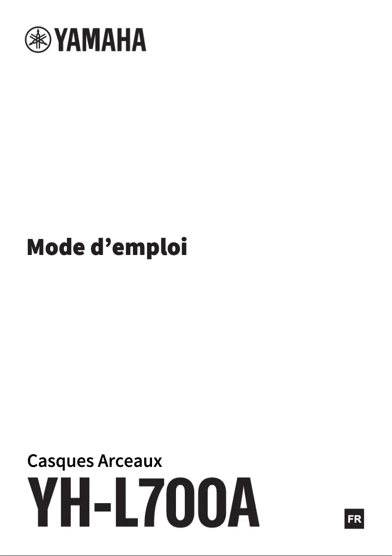 Page 1 of the manual User Manual Yamaha YH-L700A