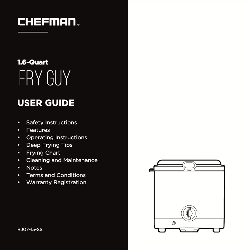 Page 1 of the manual User Manual Chefman RJ07-15-SS