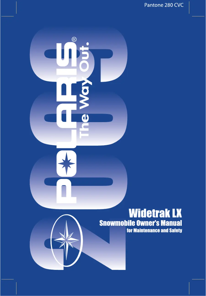 First page image of the manual for WideTrak LX (2009)