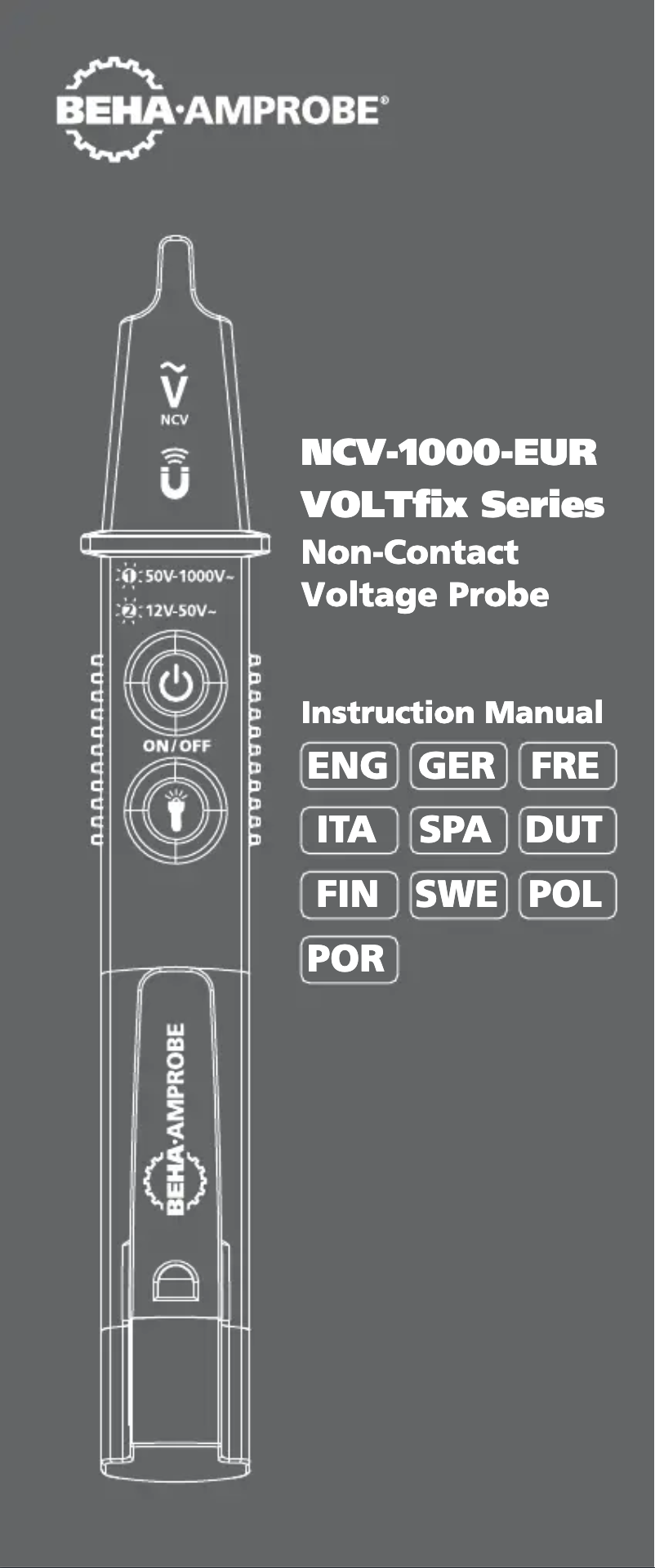 First page image of the manual for NCV-1030-EUR