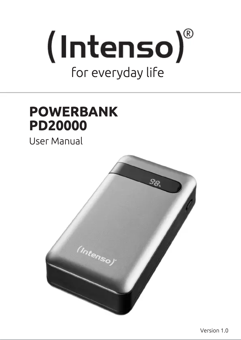 First page image of the manual for PD10000