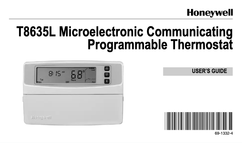 First page image of the manual for T8635L