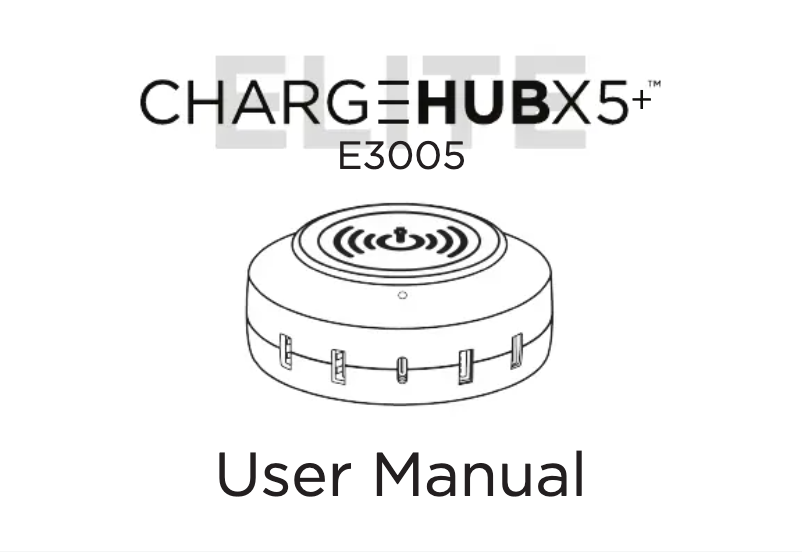 Page 1 of the manual User Manual ChargeHub X5+