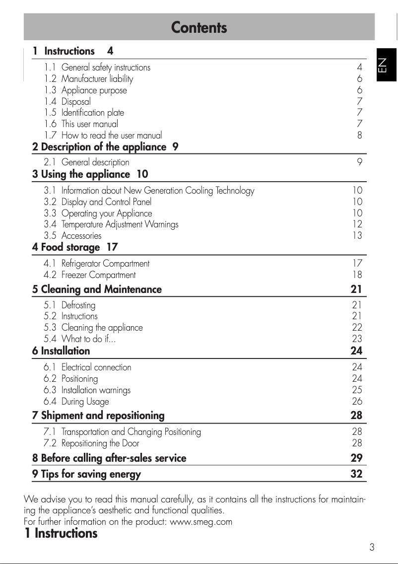 First page image of the manual for FA490RR