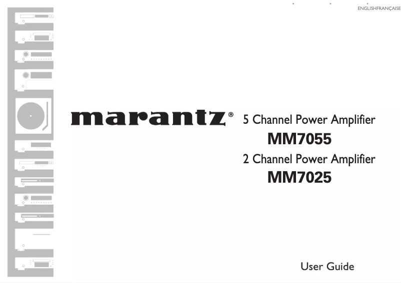 Page 1 of the manual User Manual Marantz MM7055