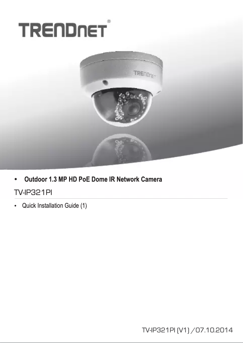 Page 1 of the manual User Manual TRENDnet TV-IP321PI