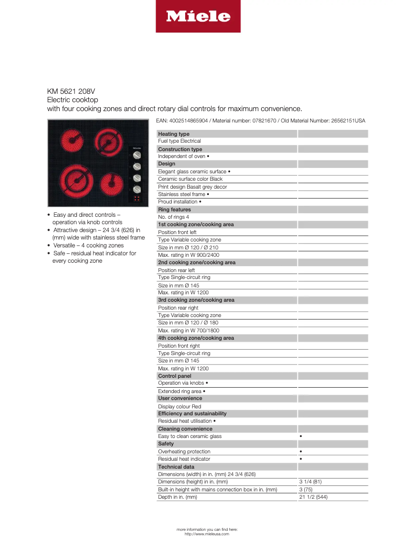 First page image of the manual for KM 5621