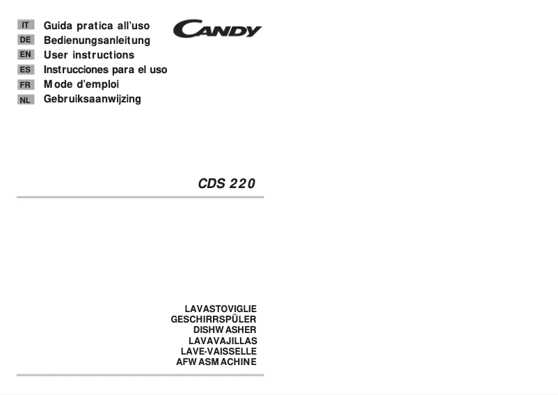 First page image of the manual for LS CDS 220 N