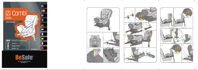 Page 1 of the manual User Manual BeSafe IZi Combi X4 ISOfix