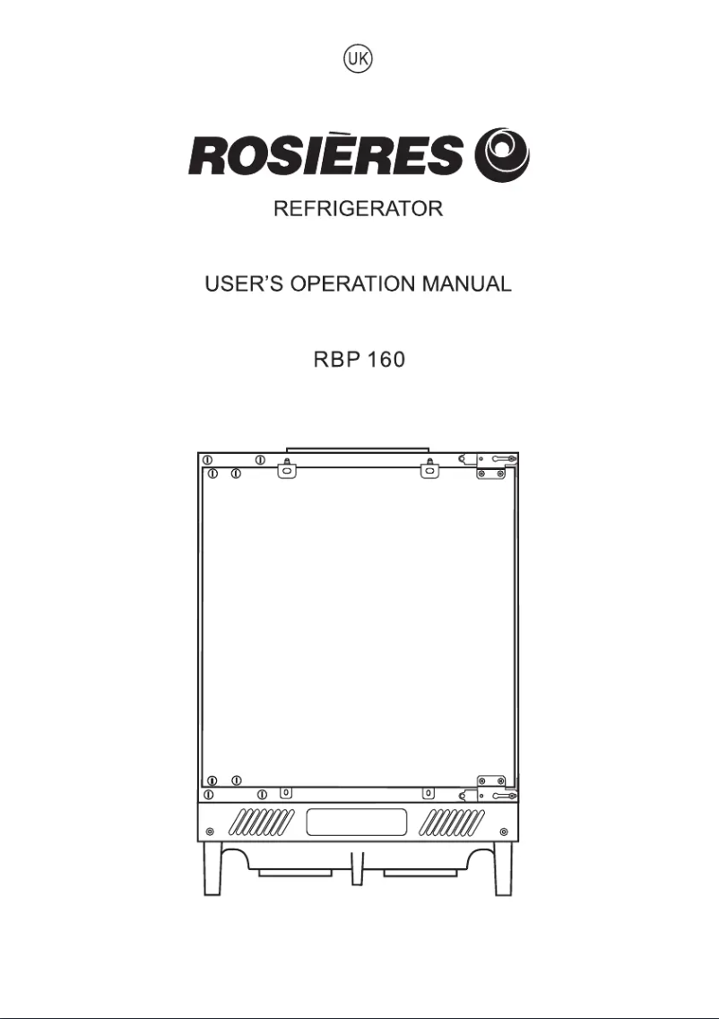 First page image of the manual for RBP 160