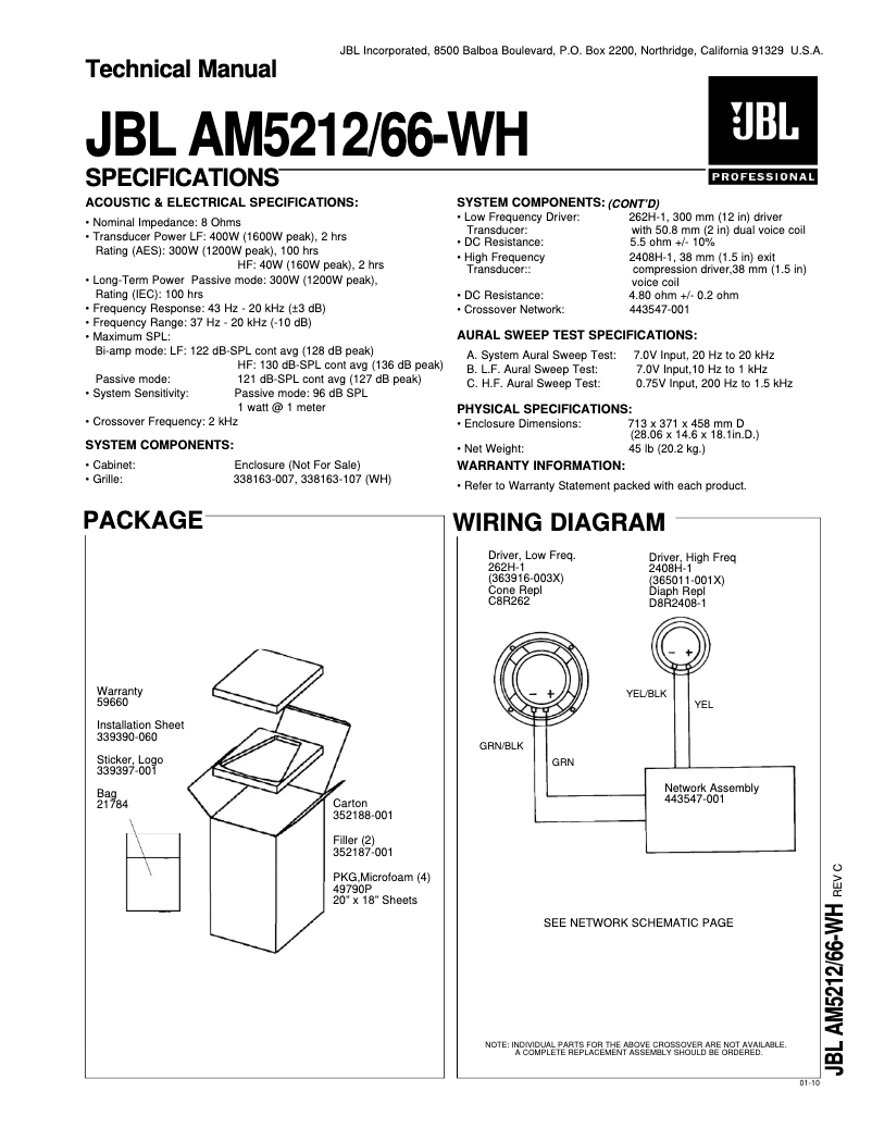 First page image of the manual for AM5212