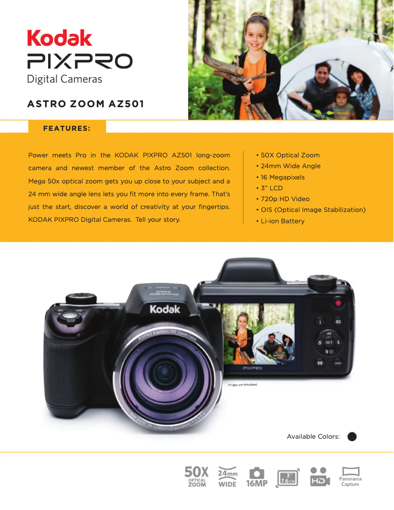 First page image of the manual for PixPro AZ501