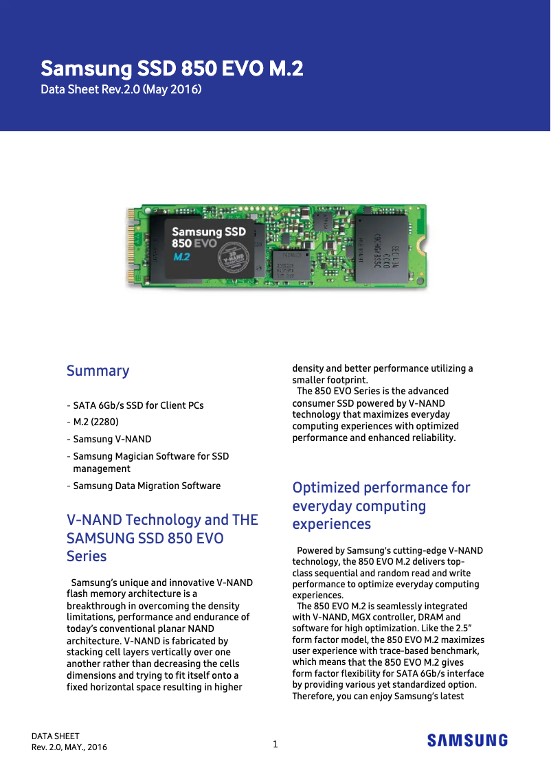 First page image of the manual for MZ-N5E250