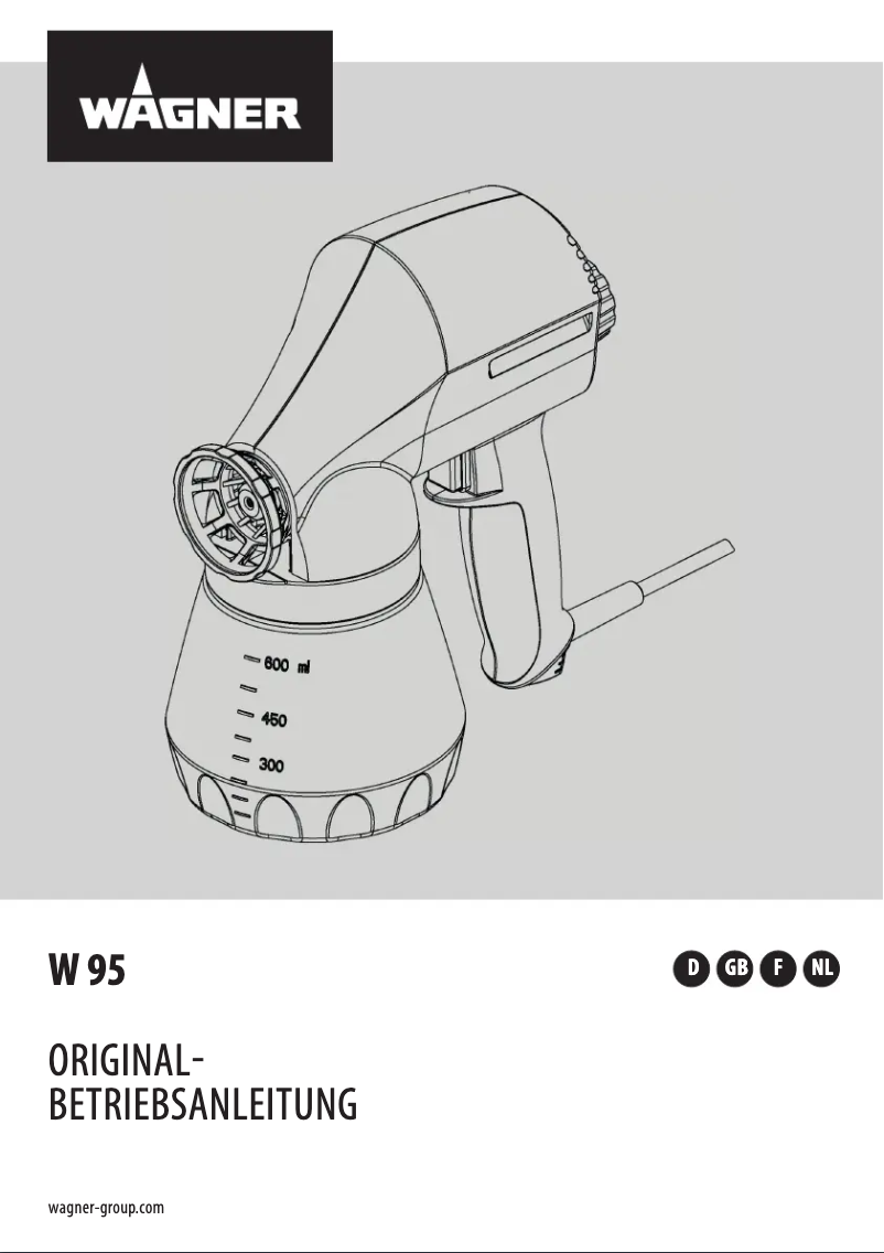 Page 1 of the manual User Manual Wagner W 95