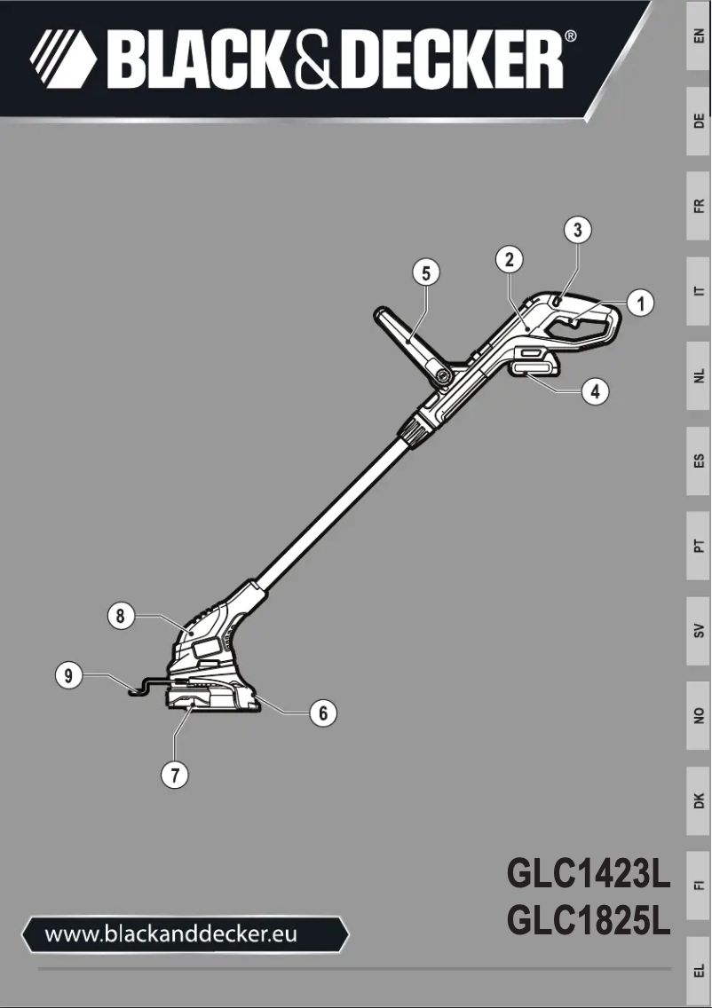 Page 1 of the manual User Manual Black & Decker GLC1423