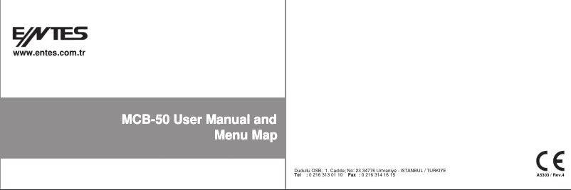 First page image of the manual for MCB-50t