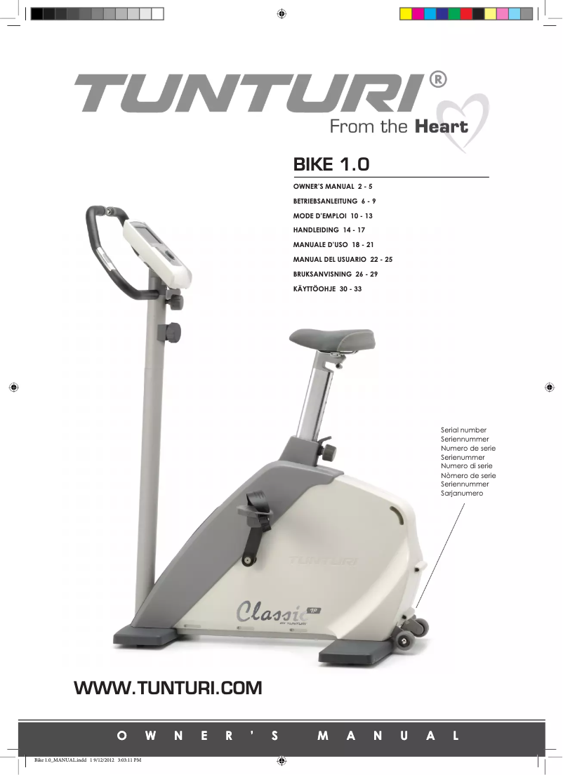 First page image of the manual for Classic 1.0