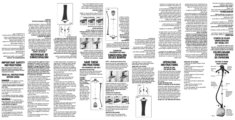 Page 1 of the manual User Manual Conair GS28L