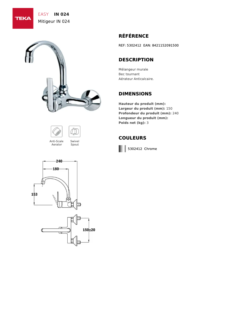 First page image of the manual for IN 024