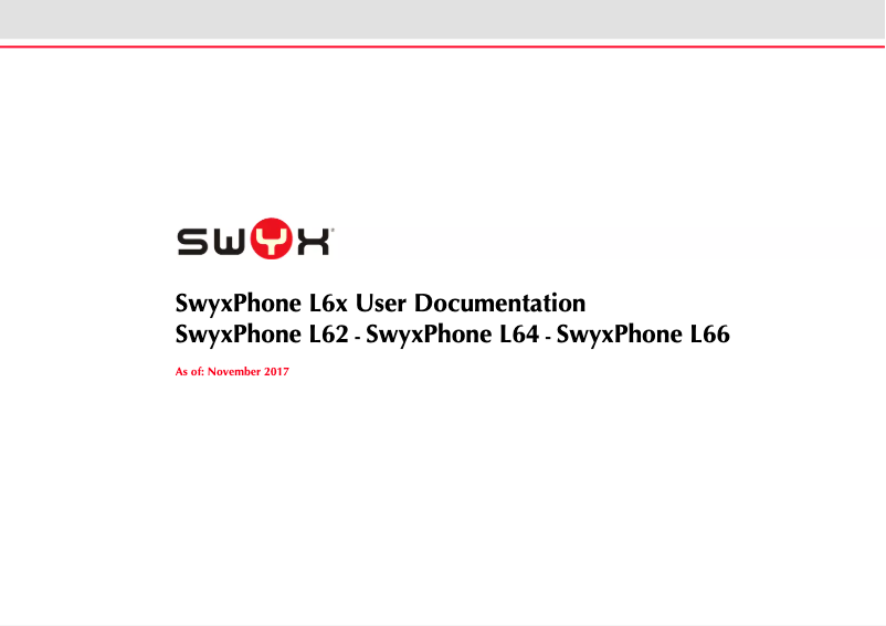 Page 1 of the manual User Manual Swyx Phone L66