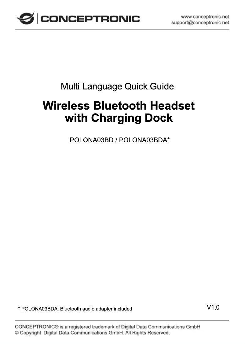 Page 1 of the manual User Manual Equip POLONA03BDA