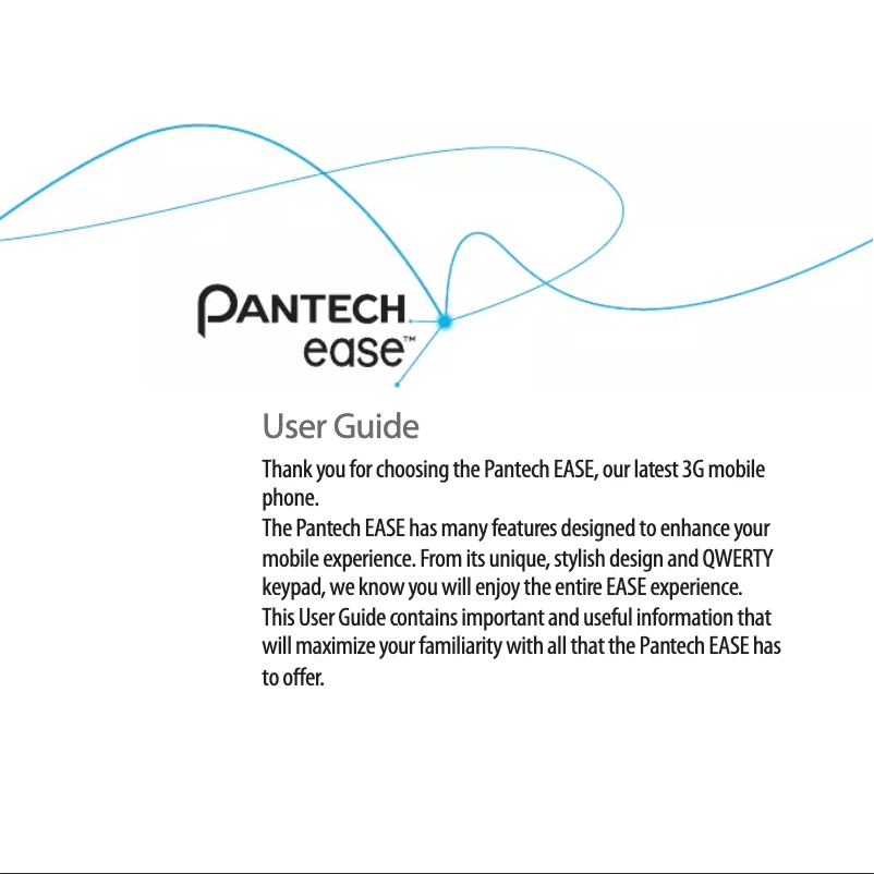 Page 1 of the manual User Manual AT&T Ease