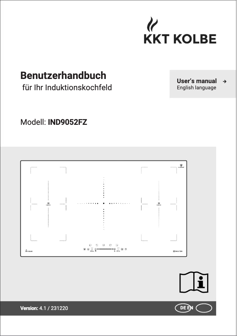 Page 1 of the manual User Manual KKT Kolbe IND9052FZ
