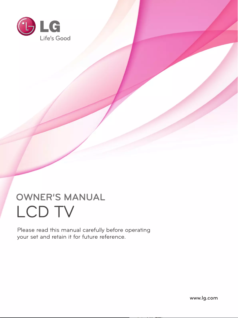 Page 1 of the manual User Manual LG 26LD341C