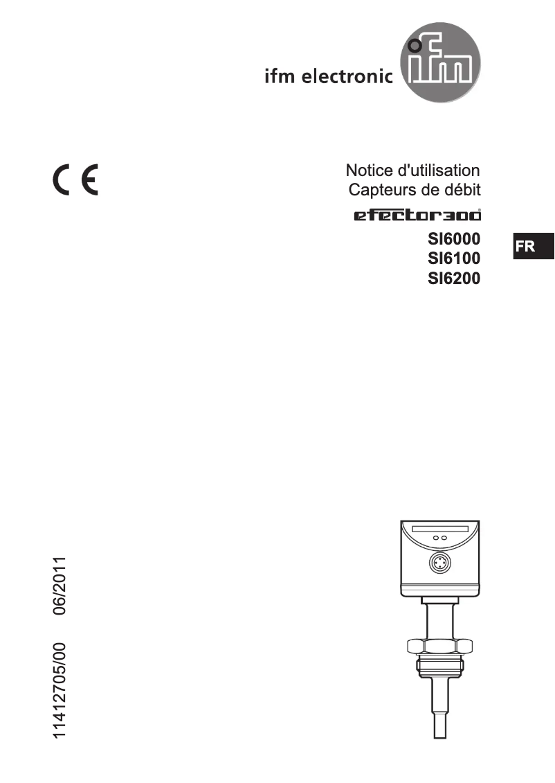 Page 1 of the manual User Manual IFM SI6100