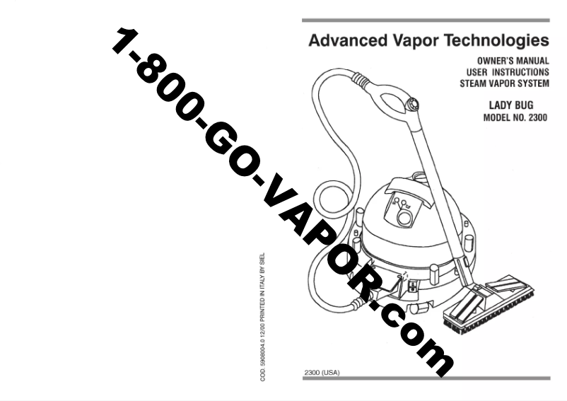 First page image of the manual for Lady Bug 2300