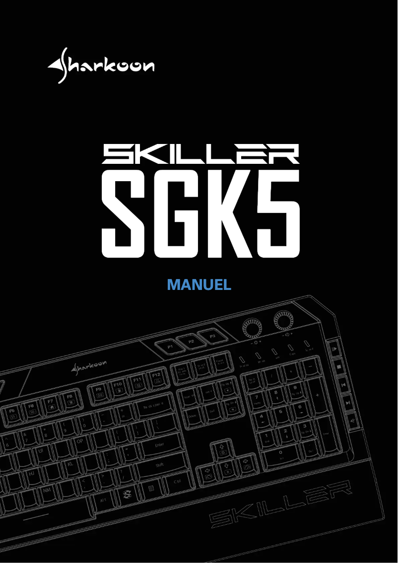Page 1 of the manual User Manual Sharkoon Skiller SGK5