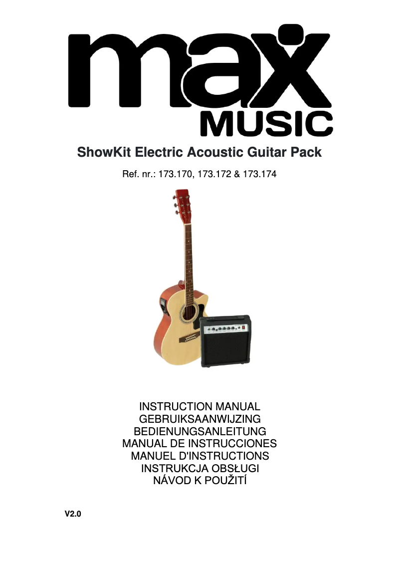 Page 1 of the manual User Manual MAX ShowKit Electric