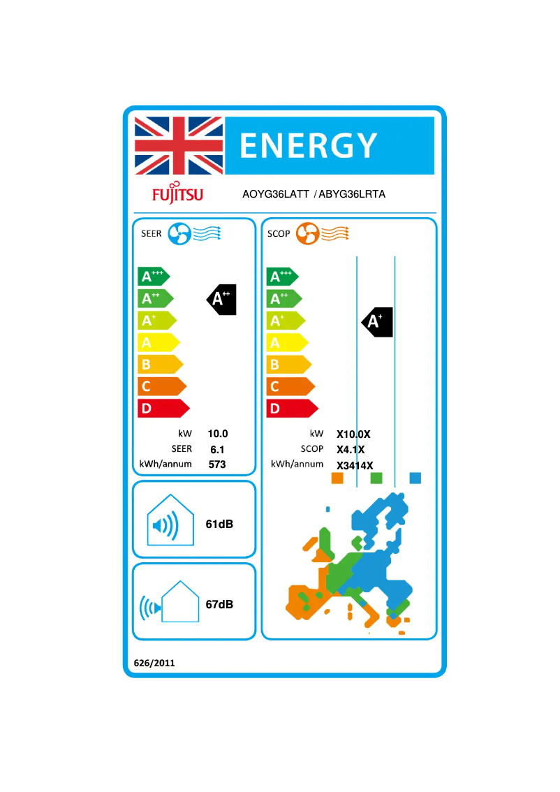 Image de la première page du manuel de l'appareil ABYG36LRTA