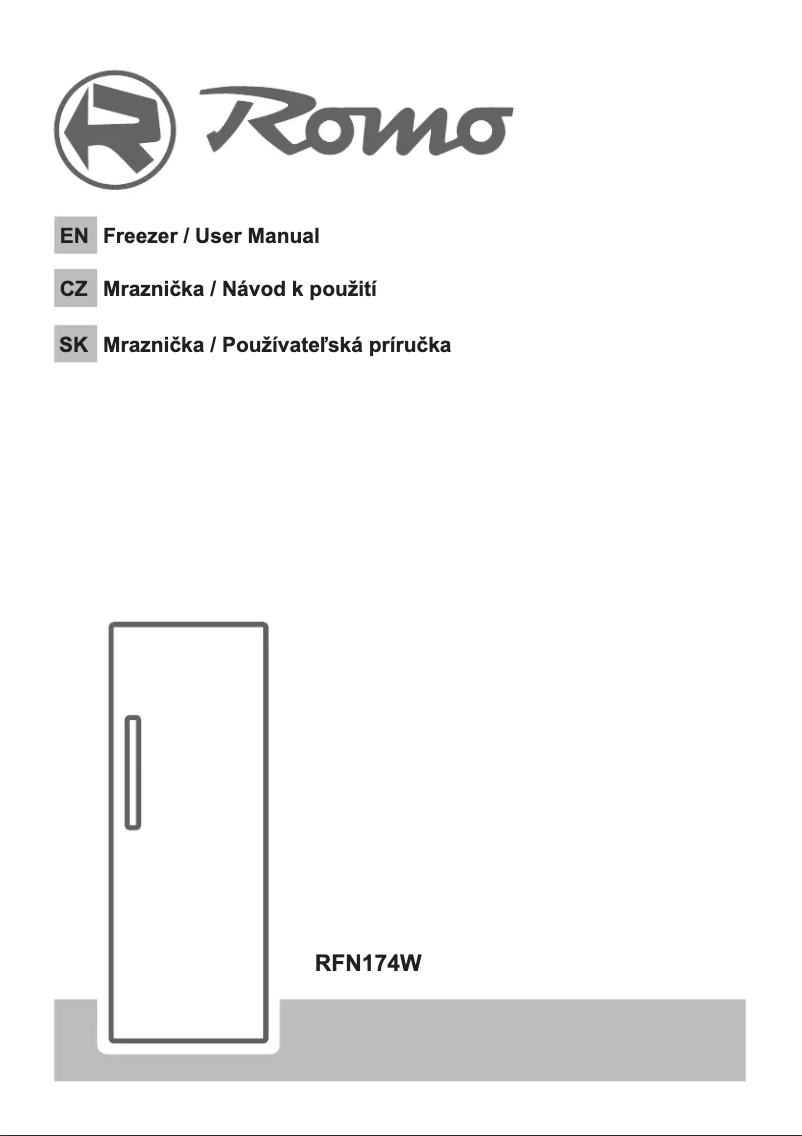 First page image of the manual for RFN174W