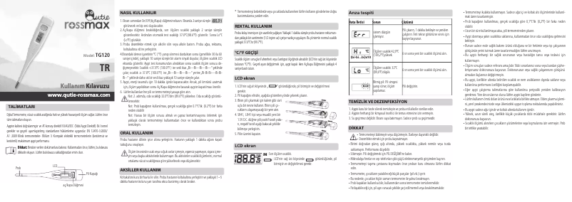 First page image of the manual for TG120