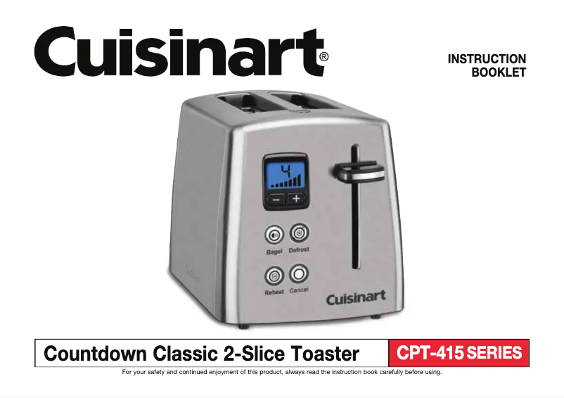 Image de la première page du manuel de l'appareil Countdown CPT-415