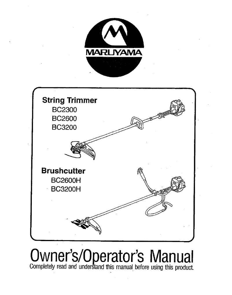 First page image of the manual for BC3200H
