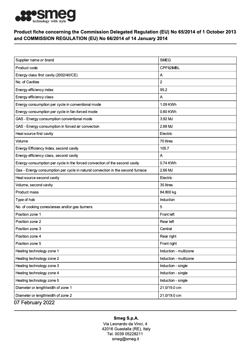 First page image of the manual for CPF92IMBL