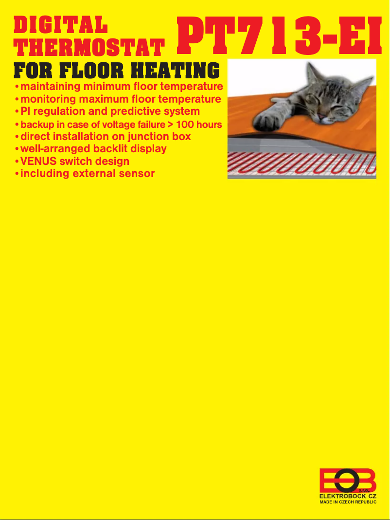 First page image of the manual for PT713-EI