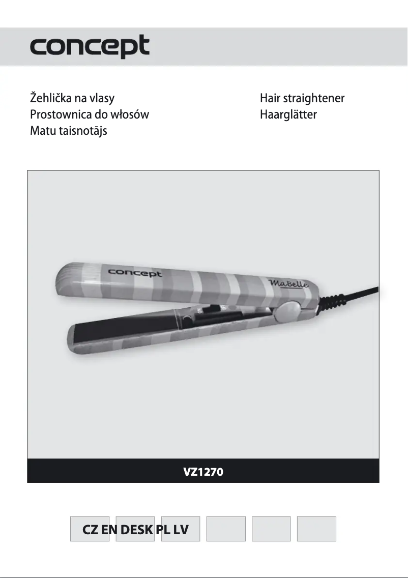 Page 1 of the manual User Manual Concept VZ-1270